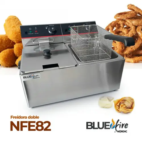 FREIDORA DE MESA ELECTRICA DOBLE NFE82